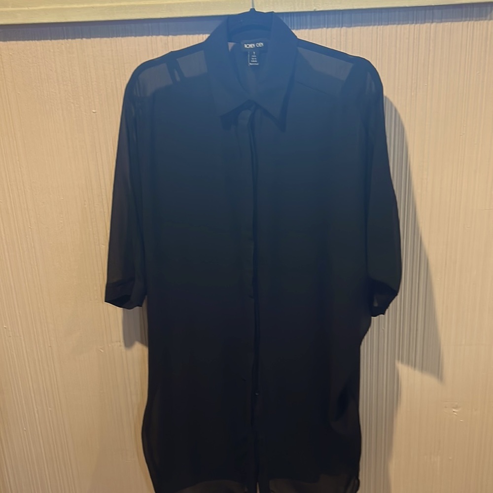 Ronen Chen super versatile 2 pc button down dress/ tunic/ duster.